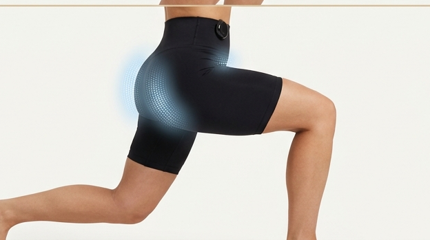 Ausfallschritt mit angelegtem Body Shaper